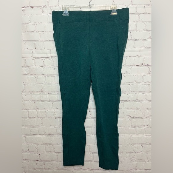 LOFT Outlet Green Leggings - Picture 1 of 13